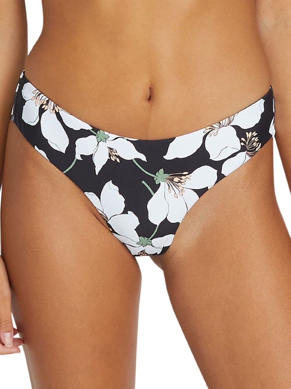 Volcom Juniors Midnight Lily Printed Cheeky Bikini Bottom